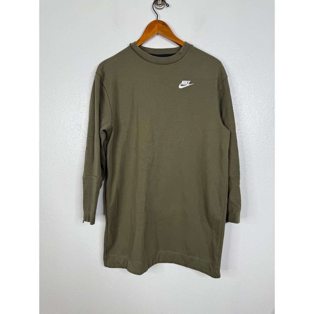 Nike Tech Pack Long Sleeve Mock‎ Neck Top Olive Green DD5626-222 Womens S